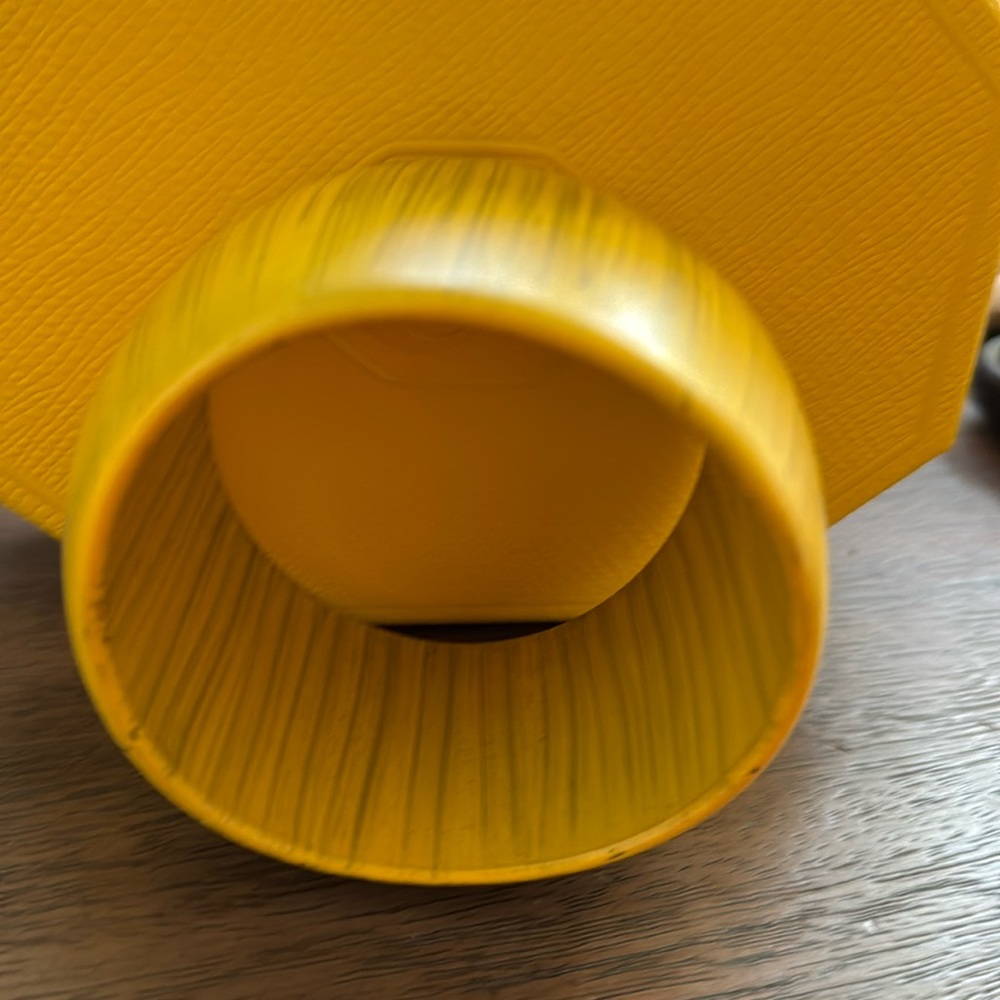 Yellow cuff bracelet. Great piece.